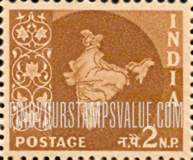 FindYourStampsValue: Republic of India: Map of India - भारत गणराज्य: भारत का नक़्शा