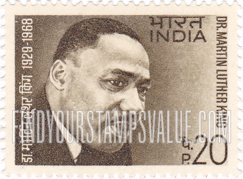 FindYourStampsValue: Republic of India: Martin Luther King Jr. - भारत गणराज्य: मार्टिन लूथर किंग, जूनियर