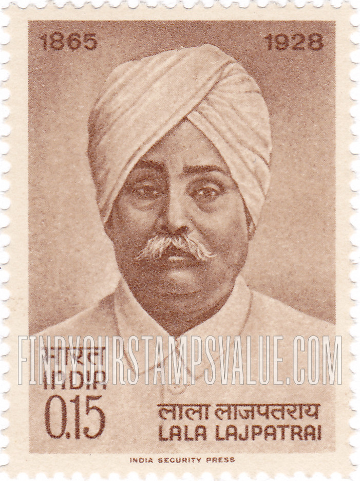 FindYourStampsValue: Republic of India: Lala Lajpat Rai - भारत गणराज्य: लाला लाजपत राय