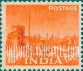 FindYourStampsValue: Republic of India: Steel mill - भारत गणराज्य: इस्पात उद्योग