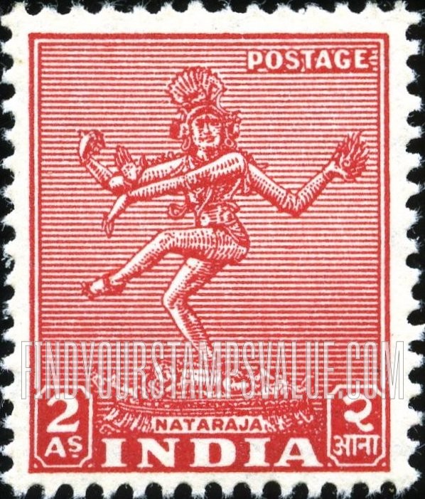 FindYourStampsValue: Dominion of India: Nataraja - भारत अधिराज्य: नटराज