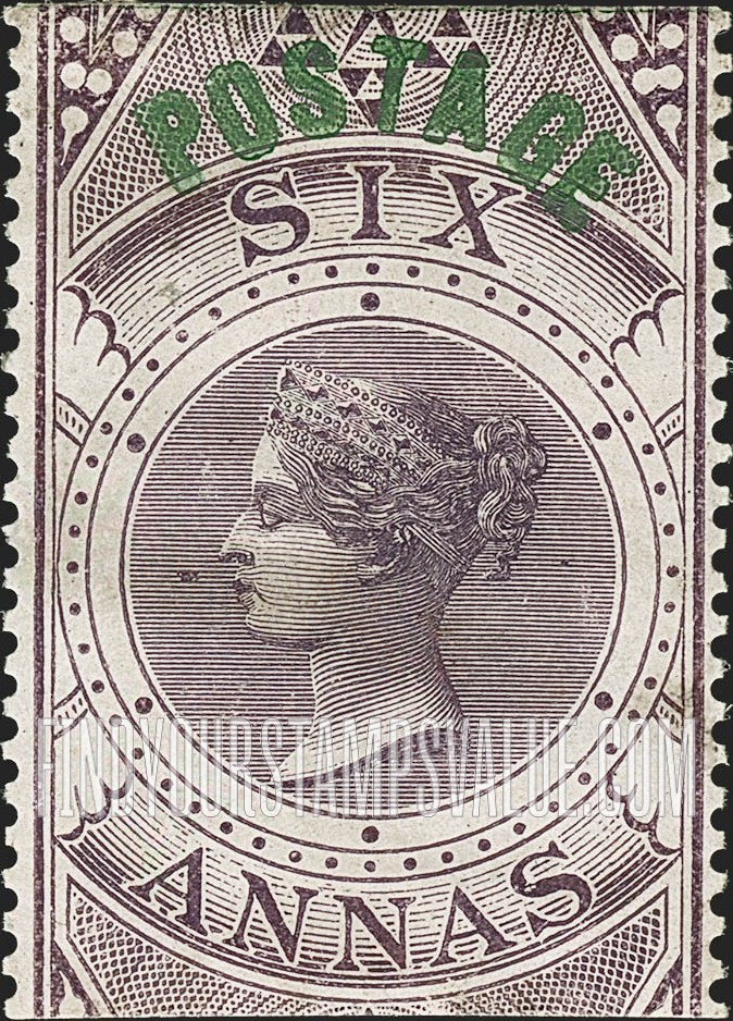 FindYourStampsValue: Crown Colony: Queen Victoria - क्राउन कालोनी: महारानी विक्टोरिया
