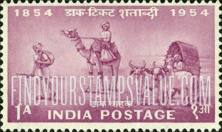 FindYourStampsValue: Republic of India: Mail transport - भारत गणराज्य: डाक वाहक