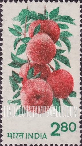 FindYourStampsValue: Republic of India: Apples - भारत गणराज्य: सेब