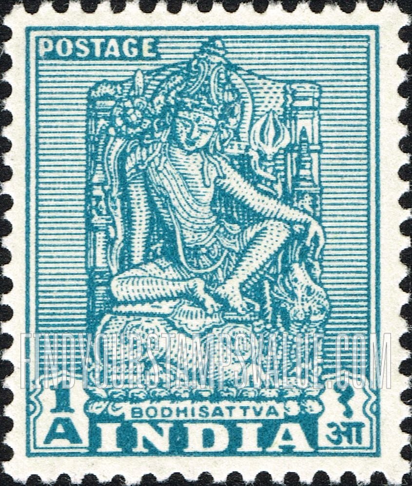 FindYourStampsValue: Dominion of India: Bodhisattva - भारत अधिराज्य: बोधिसत्त्व