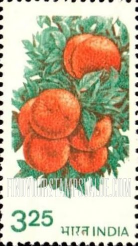 FindYourStampsValue: Republic of India: Oranges - भारत गणराज्य: संतरे