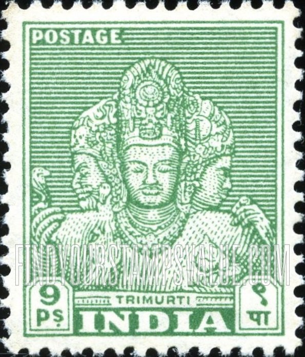 FindYourStampsValue: Dominion of India: Trimurti - भारत अधिराज्य: त्रिमूर्ति