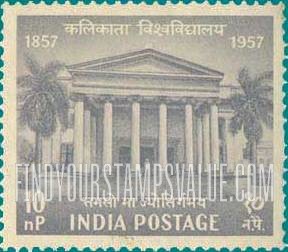 FindYourStampsValue: Republic of India: Calcutta University - भारत गणराज्य: कलकत्ता विश्वविद्यालय