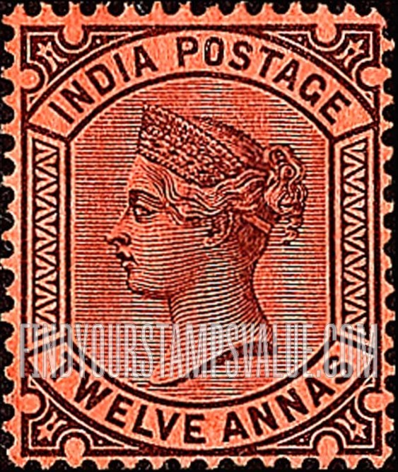FindYourStampsValue: Empire: Queen Victoria - साम्राज्य: महारानी विक्टोरिया