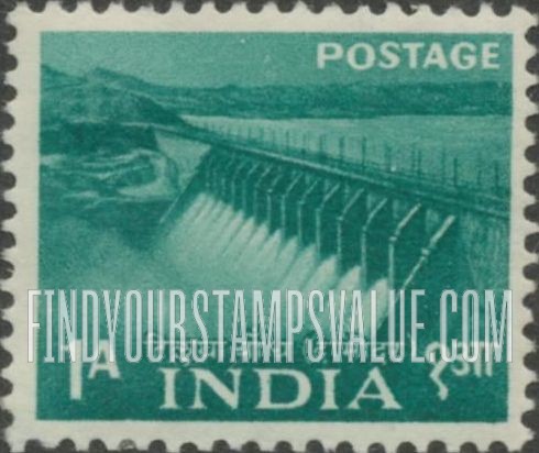 FindYourStampsValue: Republic of India: Tilaiya Dam, Damodar - भारत गणराज्य: टिल्लया बाँध, दामोदर