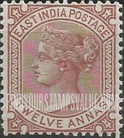FindYourStampsValue: Crown Colony: Queen Victoria - क्राउन कालोनी: महारानी विक्टोरिया