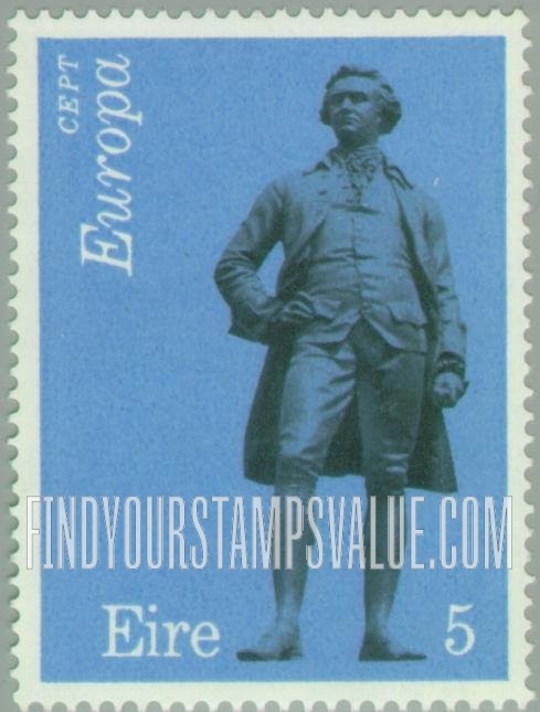 FindYourStampsValue: Edmund Burke, by John Henry Foley: Europa Issue