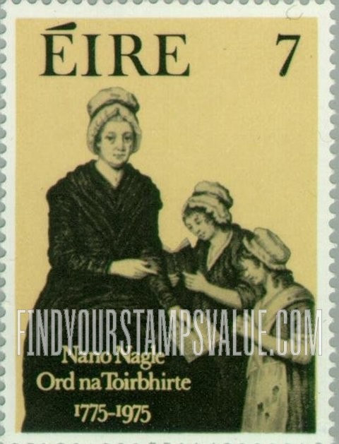 FindYourStampsValue: Nano Nagle and Pupils, Engraving by Charles Turner