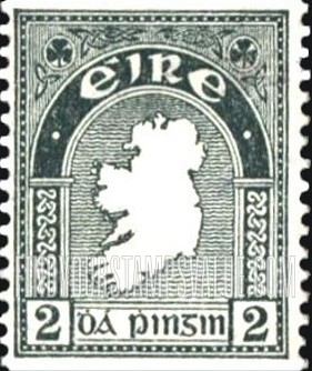 FindYourStampsValue: Map of Ireland: Types of 1922-23