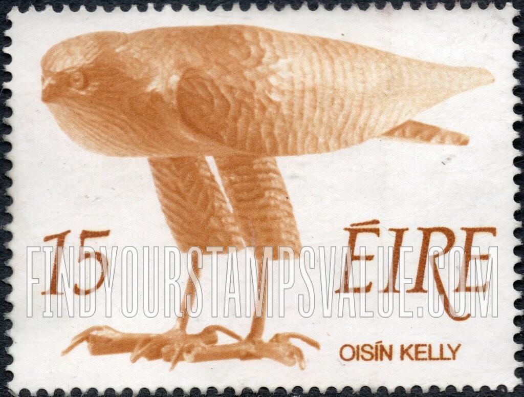 FindYourStampsValue: Bird of Prey, by Oisın Kelly