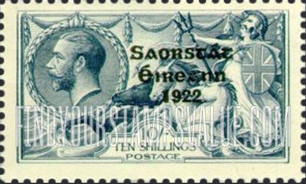 FindYourStampsValue: “Britannia Rule the Waves”: Overprinted in Black or Gray Black