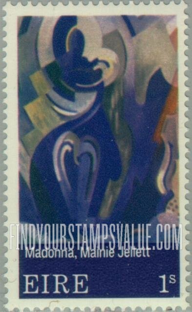 FindYourStampsValue: Madonna of Eire, by Mainie Jellett (1896-1943)