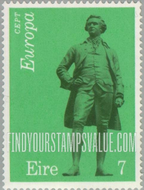 FindYourStampsValue: Edmund Burke, by John Henry Foley: Europa Issue