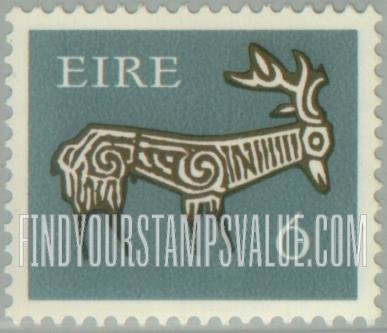 FindYourStampsValue: Stag from ancient bowl, Kent: Types of 1968-69