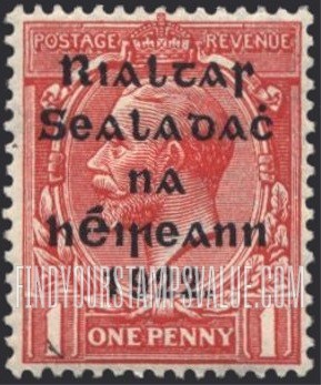 FindYourStampsValue: King George V: Overprinted in Blue Black