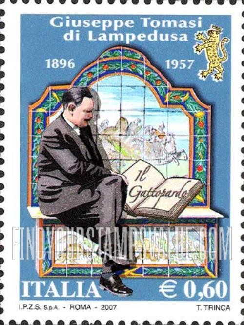 FindYourStampsValue: Giuseppe Tomasi di Lampedusa (1896-1957), Writer