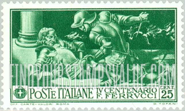 FindYourStampsValue: Fabrizio Maramaldo Killing Ferrucci