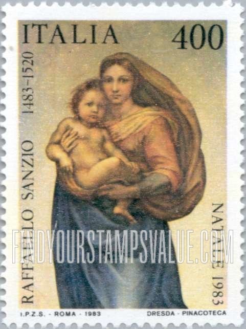 FindYourStampsValue: Christmas: Sistine Madonna