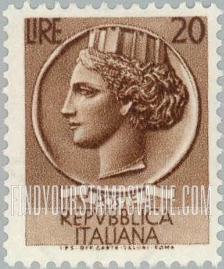 FindYourStampsValue: “Italia” after Syracusean Coin
