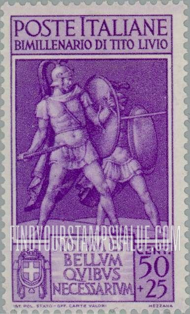 FindYourStampsValue: SEMI-POSTAL - Roman Warriors