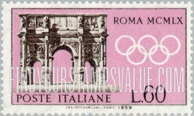 FindYourStampsValue: Arch of Constantine: Designs in Dark Sepia