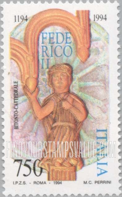 FindYourStampsValue: Frederick II (1194-1250), Holy Roman Emperor