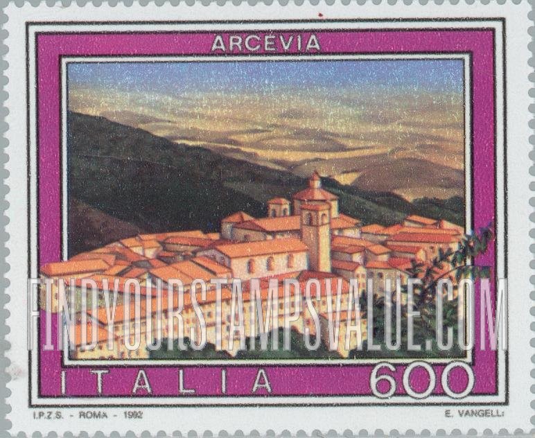 FindYourStampsValue: Tourism Type of 1974: Arcevia