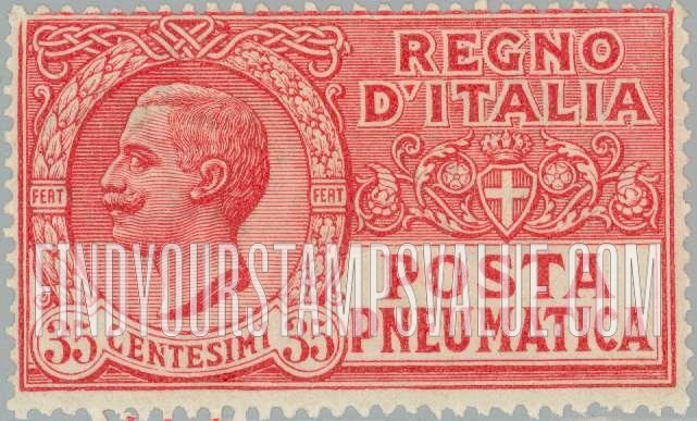 FindYourStampsValue: PNEUMATIC POST - King Victor Emmanuel III
