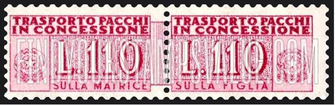 FindYourStampsValue: PARCEL POST AUTHORIZED DELIVERY - Trasporto Pacchi in Concessione