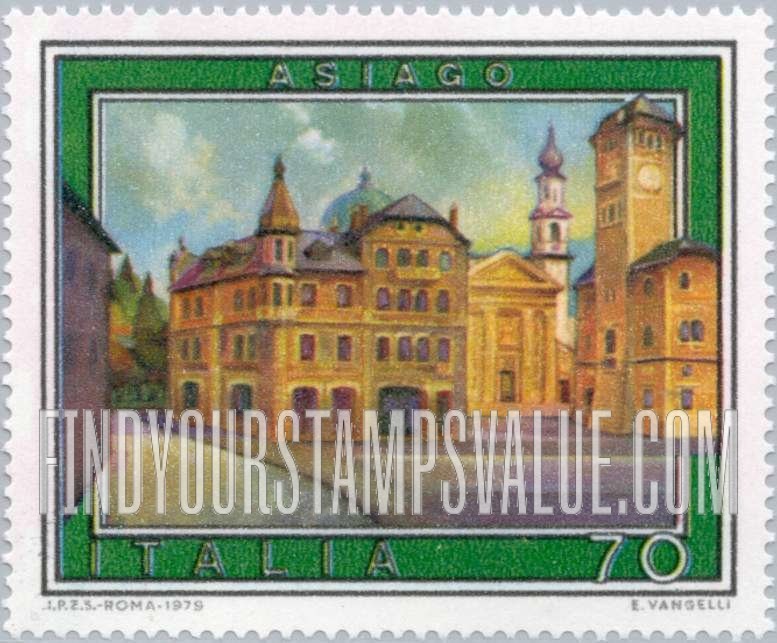 FindYourStampsValue: Tourist Type of 1974: Asiago