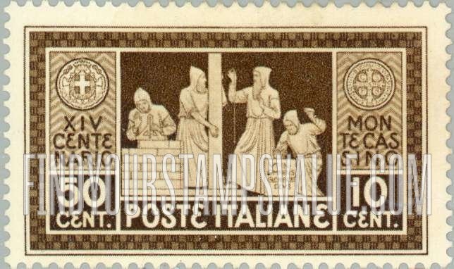 FindYourStampsValue: Monks Laying Cornerstone