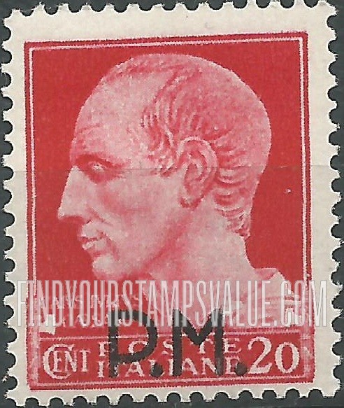 FindYourStampsValue: MILITARY - Julius Caesar: Overprinted