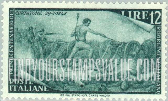 FindYourStampsValue: Uprising at Palermo, Jan. 12, 1948