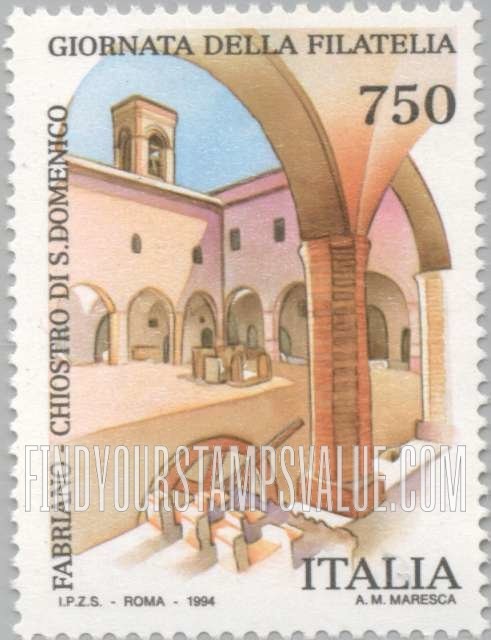 FindYourStampsValue: Stamp Day: Convent of San Domenico