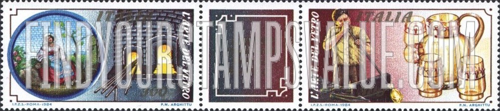 FindYourStampsValue: Mosaic, furnace and Glass Blower