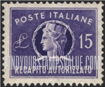 FindYourStampsValue: AUTHORIZED DELIVERY - “Italia”