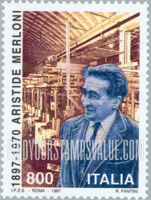 FindYourStampsValue: Aristide Merloni (1897-1970)