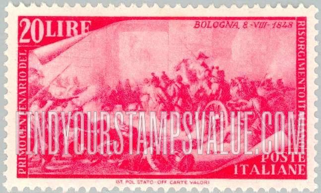 FindYourStampsValue: Uprising at Palermo, Jan. 12, 1948
