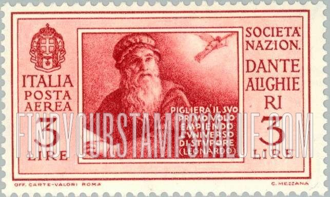 FindYourStampsValue: AIR POST - Leonardo da Vinci