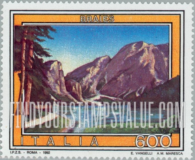 FindYourStampsValue: Tourism Type of 1974: Braies