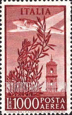 FindYourStampsValue: AIR POST - Types of 1945-46, 1948: Plane over Capitol Bell Tower