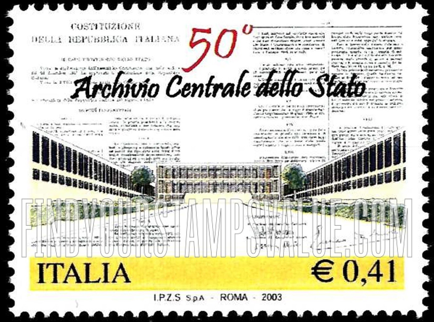 FindYourStampsValue: Central State Archives, 50th Anniversary