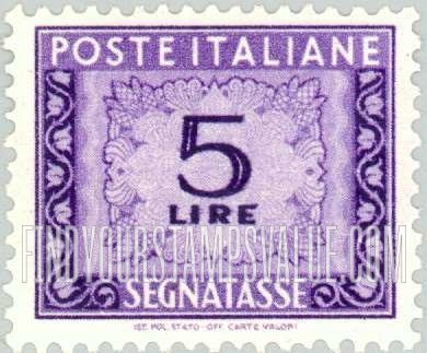 FindYourStampsValue: POSTAGE DUE - Numeral Value