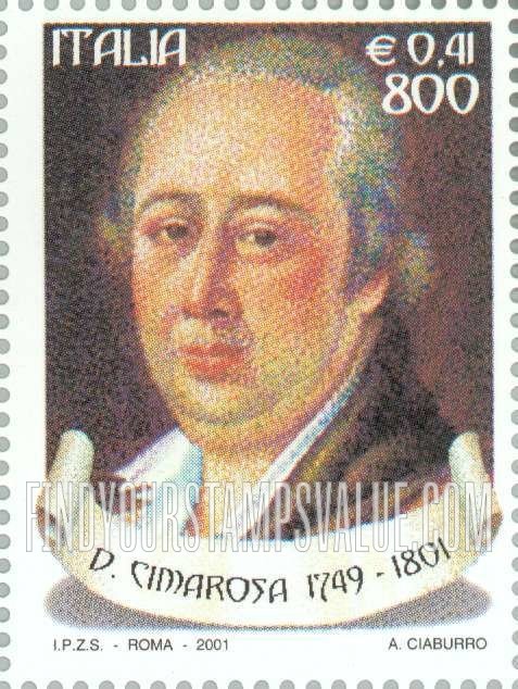 FindYourStampsValue: Opera Composers: Domenico Cimarosa (1749-1801)