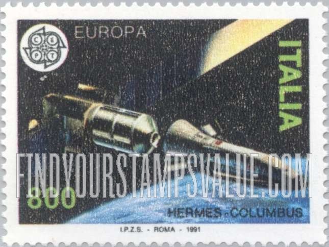 FindYourStampsValue: Europa: Hermes space shuttle